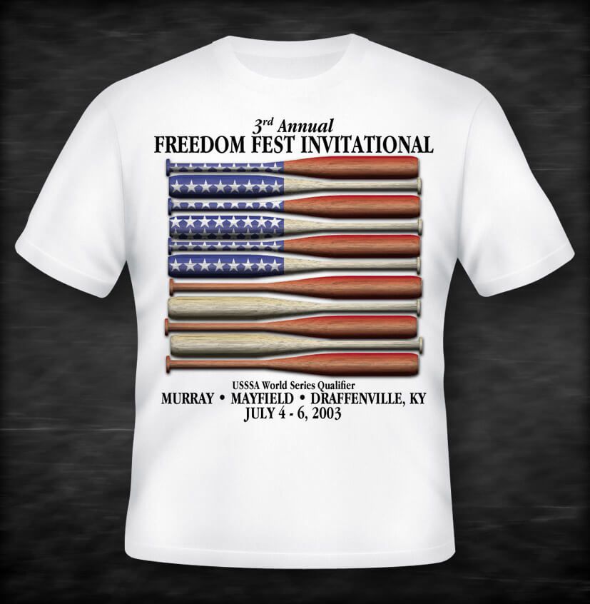 Freedom Fest Baseball Tournament shirt by EyeSite Creations