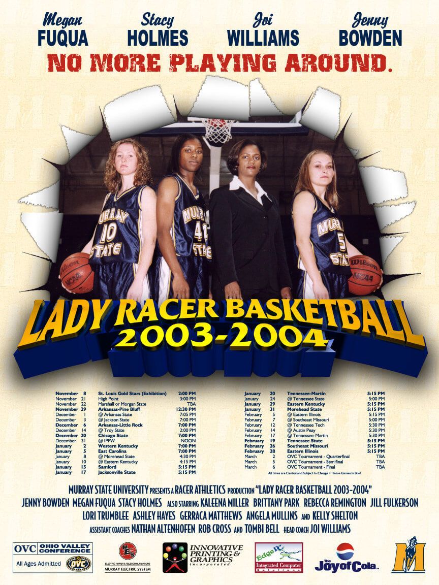 Murray State University Women's Basketball poster by EyeSite Creations