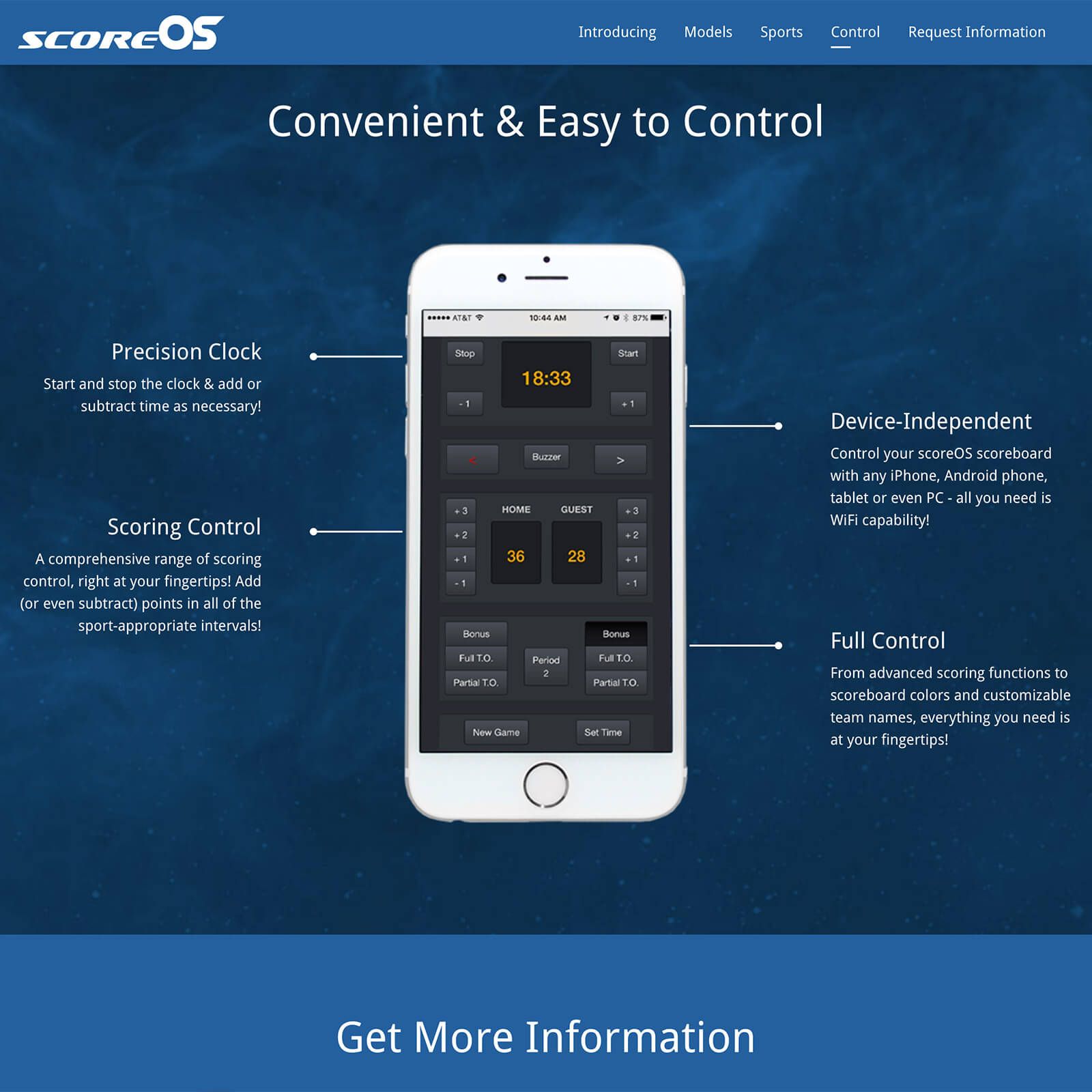 scoreOS web design by EyeSite Creations