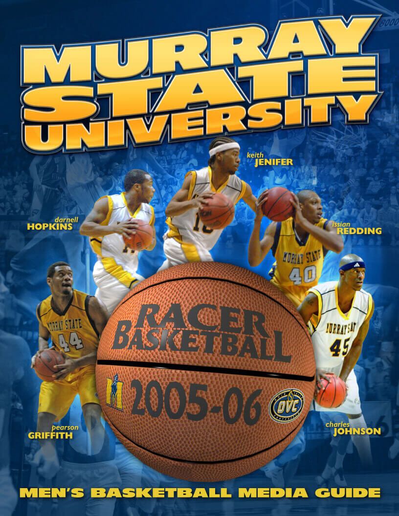 Murray State University basketball media guide cover by EyeSite Creations
