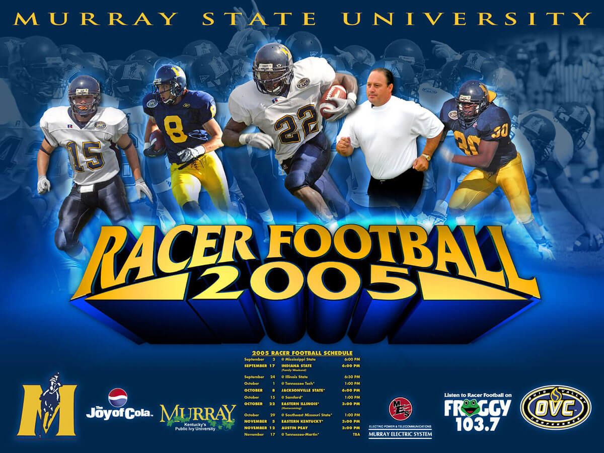 Murray State University football poster by EyeSite Creations